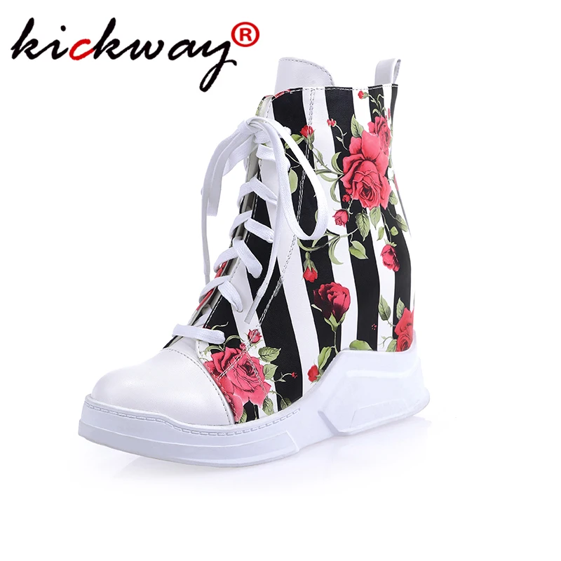 Kickway/женские туфли-лодочки на высоком каблуке; Туфли-лодочки на толстом каблуке с круглым носком; пикантная обувь; свадебные туфли на каблуке; весенние кожаные туфли размера плюс 34-43
