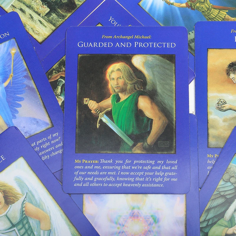 

Archangel Michael Oracle Cards Deck Tarot Cards Durable Party Game Coated Card Paper Playing Card Board Games Entertainment