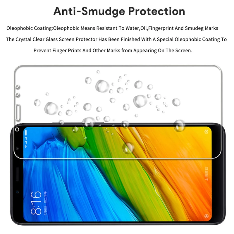 Safety Glass on the For Xiaomi Redmi Note 5 5A 4 4X Redmi 5 Plus 5A 4X Screen Protector Protective Glass Film Case For Redmi 4