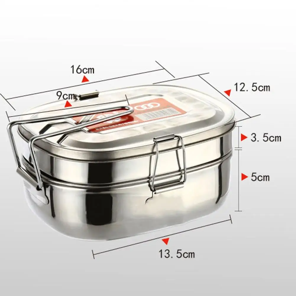 Контейнер для хранения пищевых продуктов двухслойный студентов из нержавеющей
