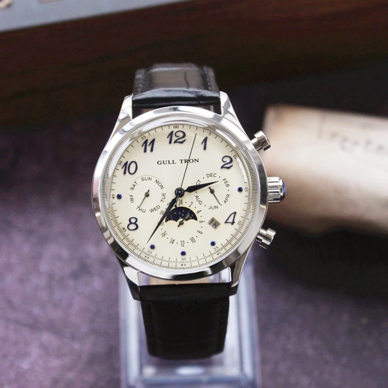 Часы Мужские автоматические механические в стиле ретро 38 мм | Наручные часы