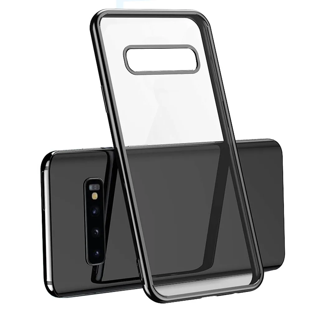 For Samsung S10 Clear Slim Thin Non-slip Back Hybrid Hard Case Cover 6.1 inch Protective back Phone Shell Shockproof phone |