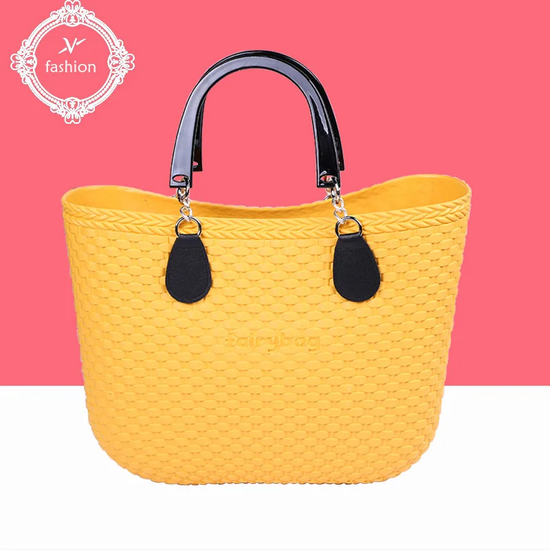 

Summer Seaside Vacation Shoulder Bag Handbag Large-capacity Candy Color Beach Bag EVA Straw Bag Portable women bag Beach Bag