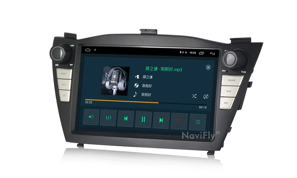 NaviFly " Android 9 автомобильный мультимедийный плеер для hyundai IX35 TUCSON 2009 2010- Wifi RDS gps Navi 2+ 32G hd-навигатор для автомобиля BT