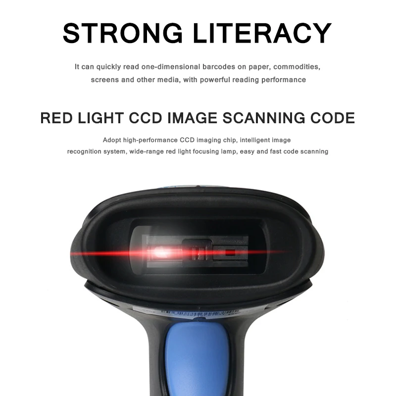 

2020 Multi-Purpose Wired Barcode Handheld Usb Wired QR Code Scanner Barcode Reader Scanner For Stock POS Terminal USB Code