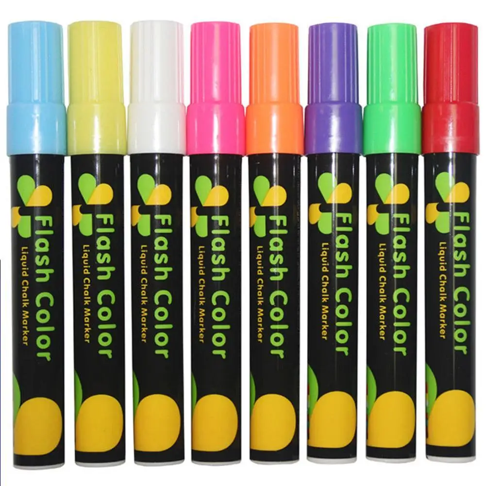 1 шт. новые творческие Flash Цвет стираемый маркер для флуоресцентные пластины