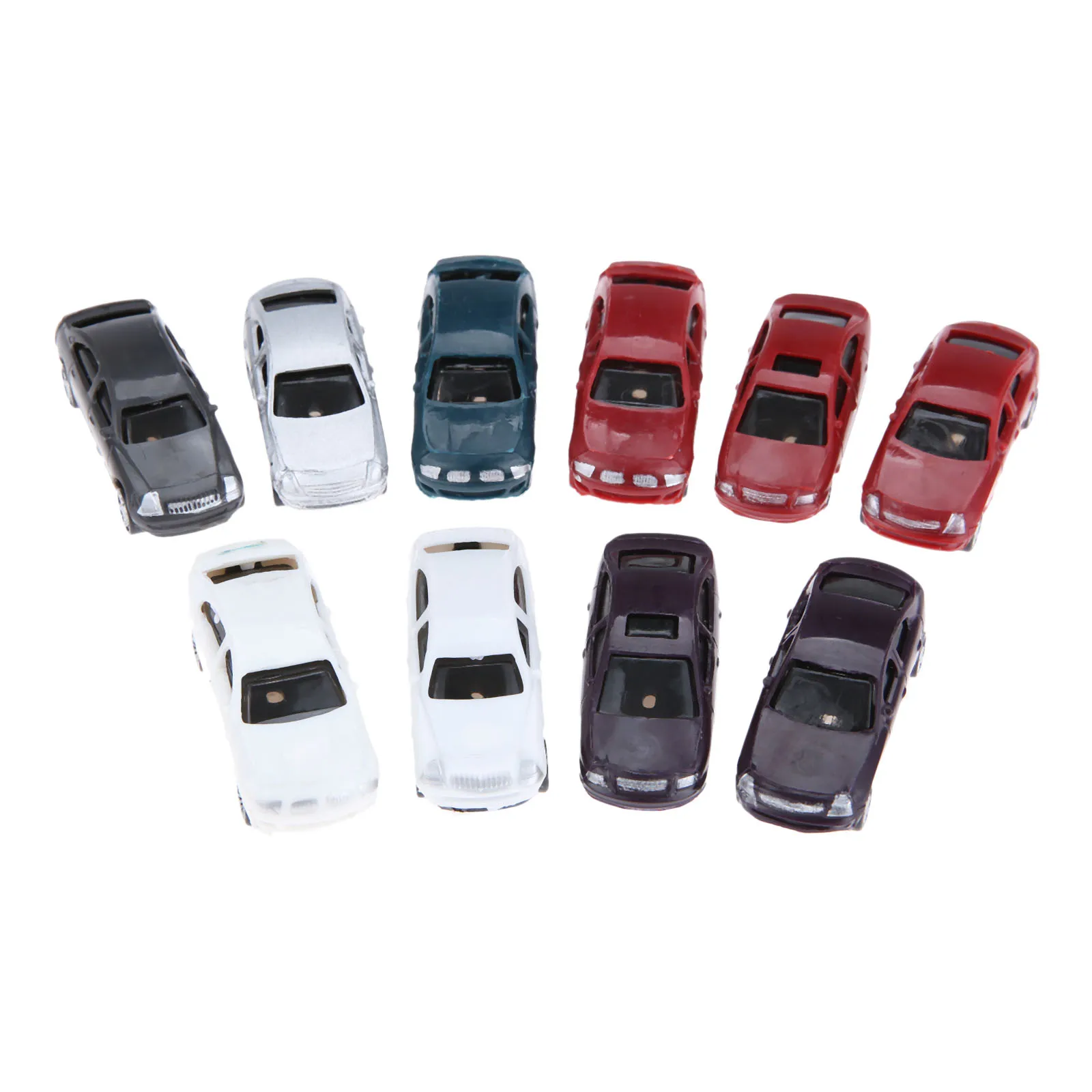 10 шт. модель масштаб машинки 1:100 пластик красочная роспись автомобильный пейзаж