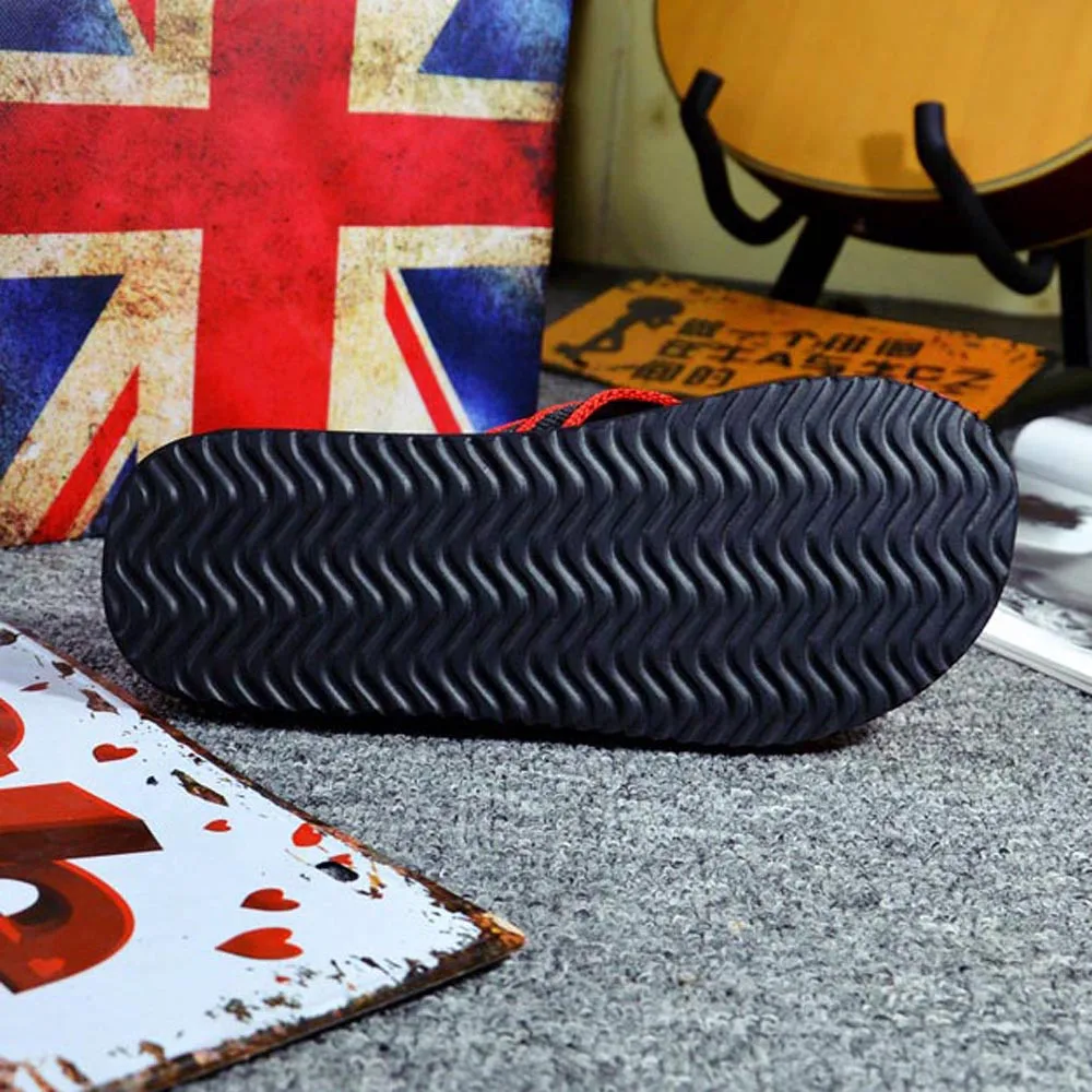 

2021 Slipper Men Summer Stripe Flip Flops Shoes Sandals Male Slipper Flip-flops casual Weaving flat Beach Home Shoes A30