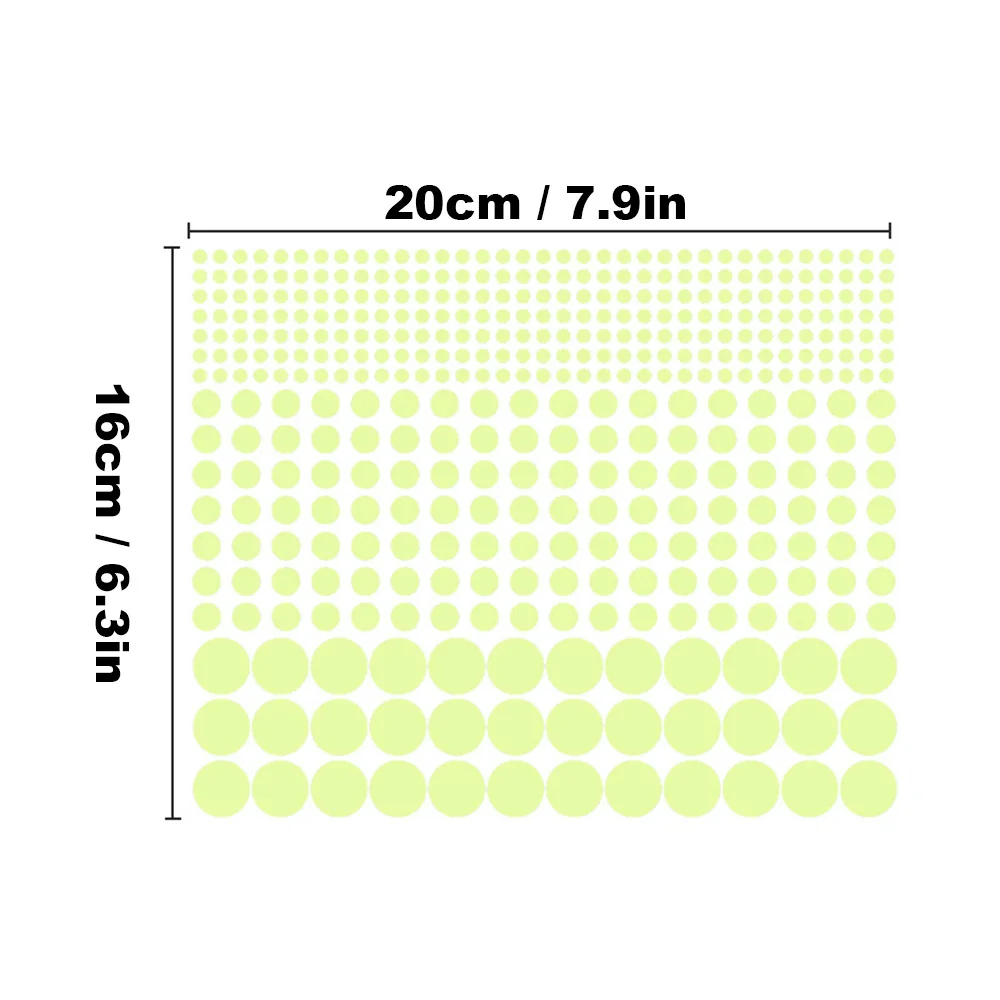 Новая настенная наклейка светящаяся в темноте луна звезды точки комбинация