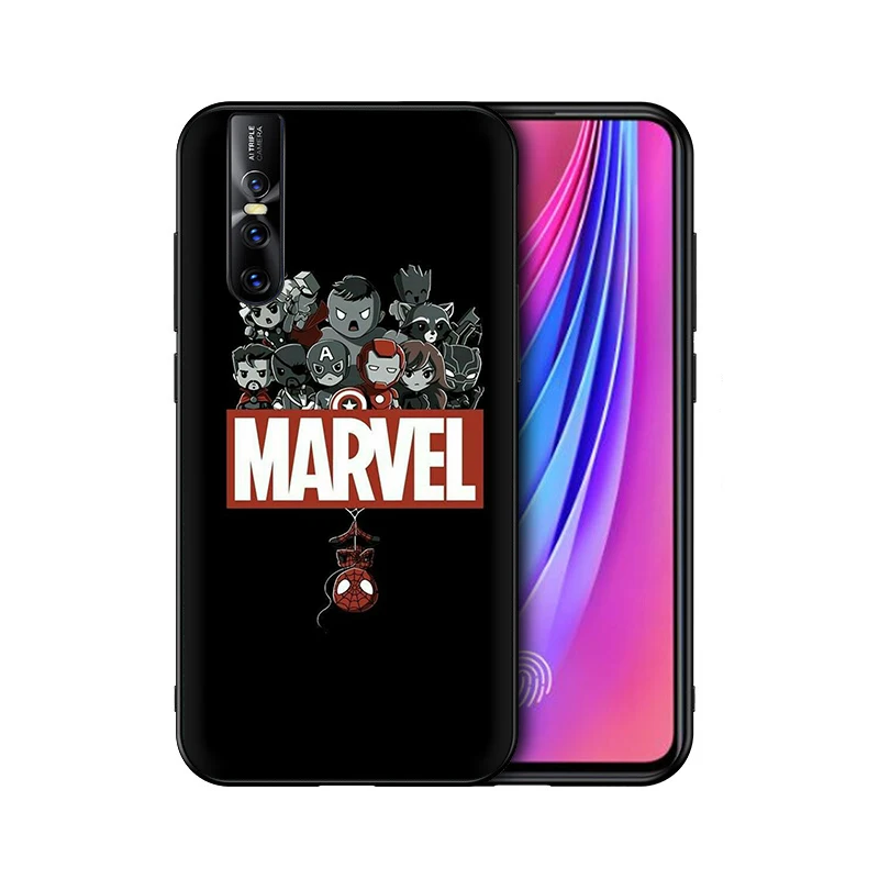 B1 EWAU Marvel Человек-паук Vemon Железный человек Силиконовый чехол для мобильного телефона крышка для Vivo Y53 Y55s Y81s Y79 V9 V11 V15 Pro Y69 Y71 Y91C Y93 Y66 X9s Z5X - Цвет: B1