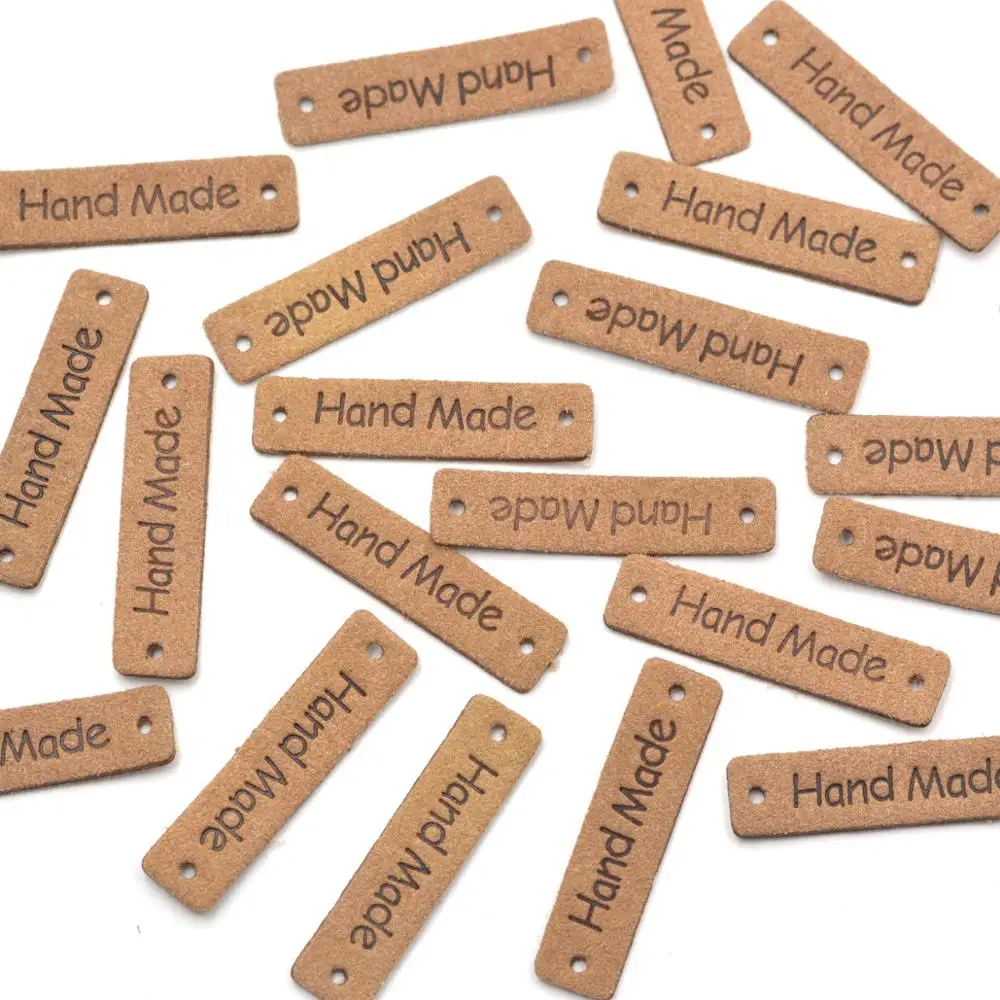 Этикетки KALASO ручной работы ярлыки для одежды светильник кой кофейной ручная