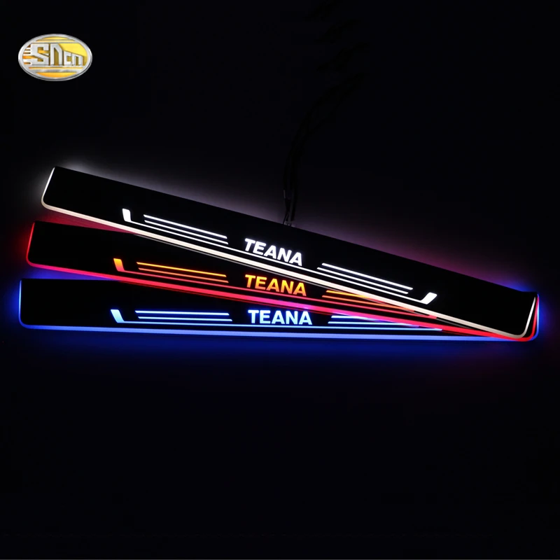 Светодиодная подвижная педаль SNCN для Nissan Teana 2010 ~ 2020 автомобильная акриловая