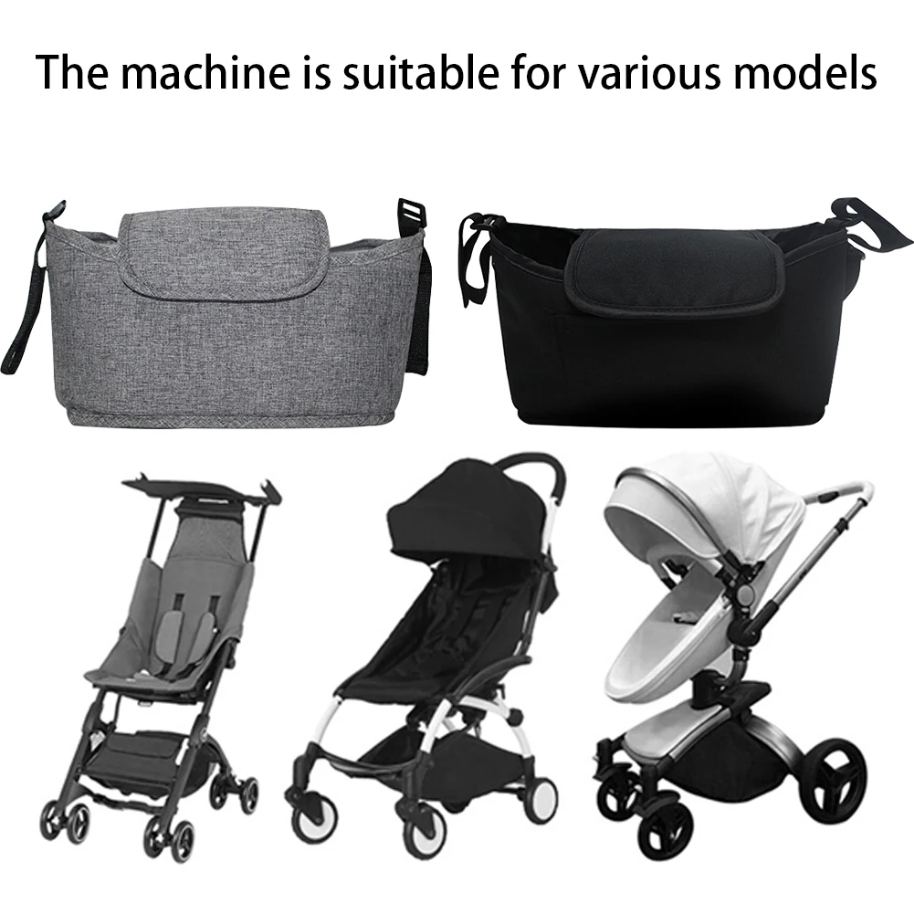 

Buggy Milk Bottle Stroller Organizer Bag Baby Nursing Pram Travel Large Capacity Diaper Storage Pushchair With Shoulder Strap