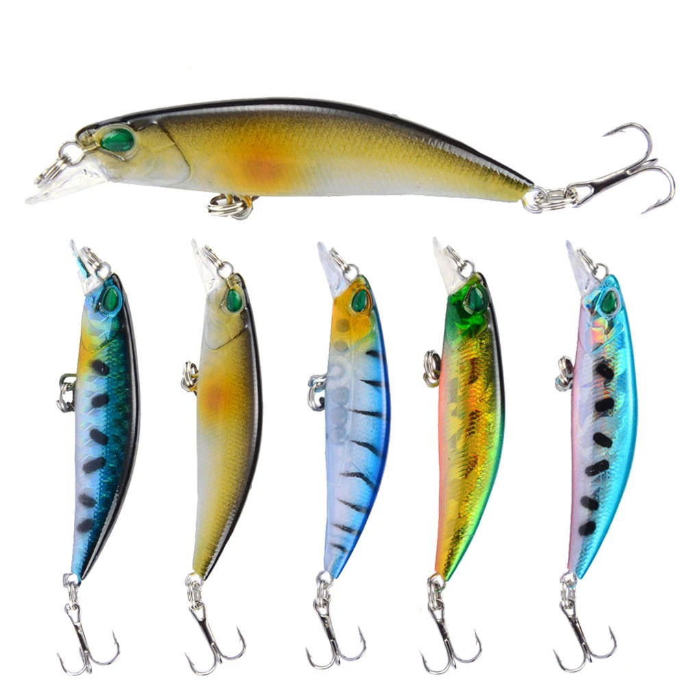 

1PCS Laser Minnow Fishing Lure 65mm 4.2g Pesca Hooks Fish Wobbler Tackle Crankbait Artificial Japan Hard Bait Swim Bait