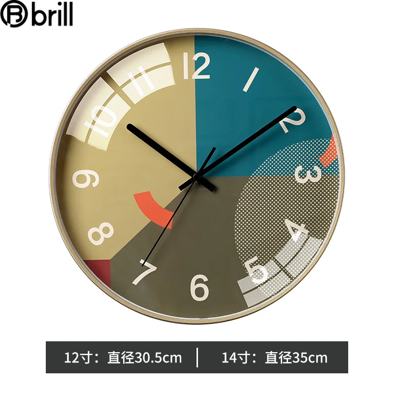 

Luxury Fashion Wall Clocks Abstract Creative Metal Simple Silent Wall Clocks Nordic Style Living Room Simple Wall Clock 50