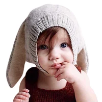 children cute animal hat warm newborn rabbit ear knitted infant hats baby toddler boy girl autumn winter kids cap