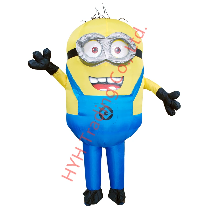 Пурим Хэллоуин надувной Миньон парик Боб для женщин и мужчин Косплей талисман