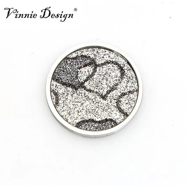 Vinnie дизайн Лидер продаж ювелирные аксессуары 33 мм блестящая монета подходит для