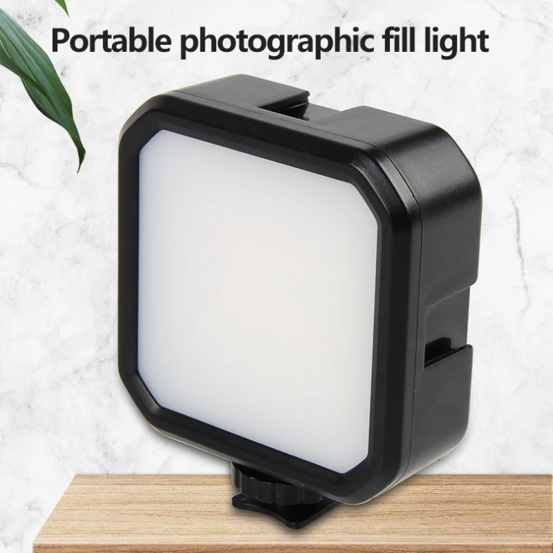 

62LED Video Light Camera Light 3000K-7000K 800LM 7W With Cold Shoe Mini Bright Vlog Fill Light 2000mAh Panel Lamp Photography