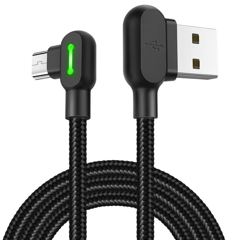 2.4A 90 градусов локоть Micro USB кабель для быстрой зарядки передачи данных Samsung S7 Xiaomi