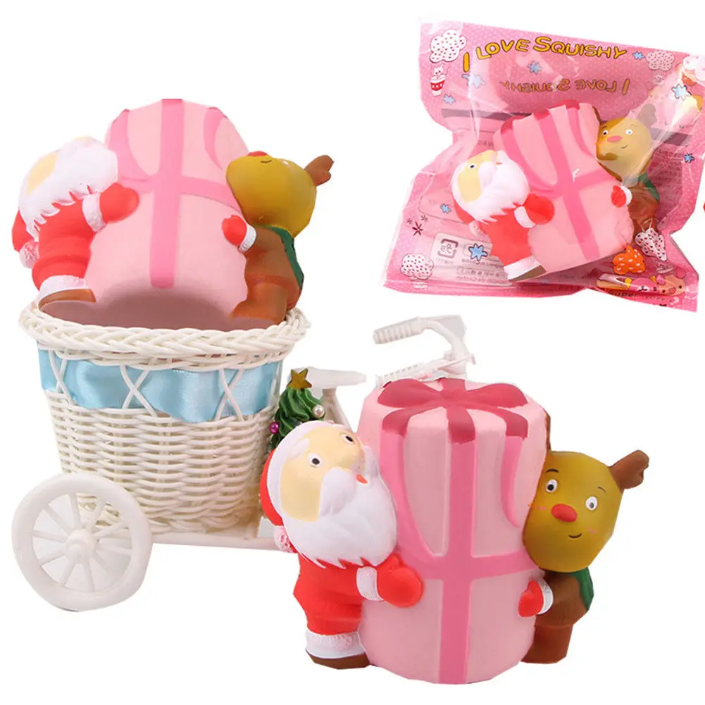 20220 Счастливого Рождества Санта эльф Jumbo медленно поднимающийся Squishy Дети