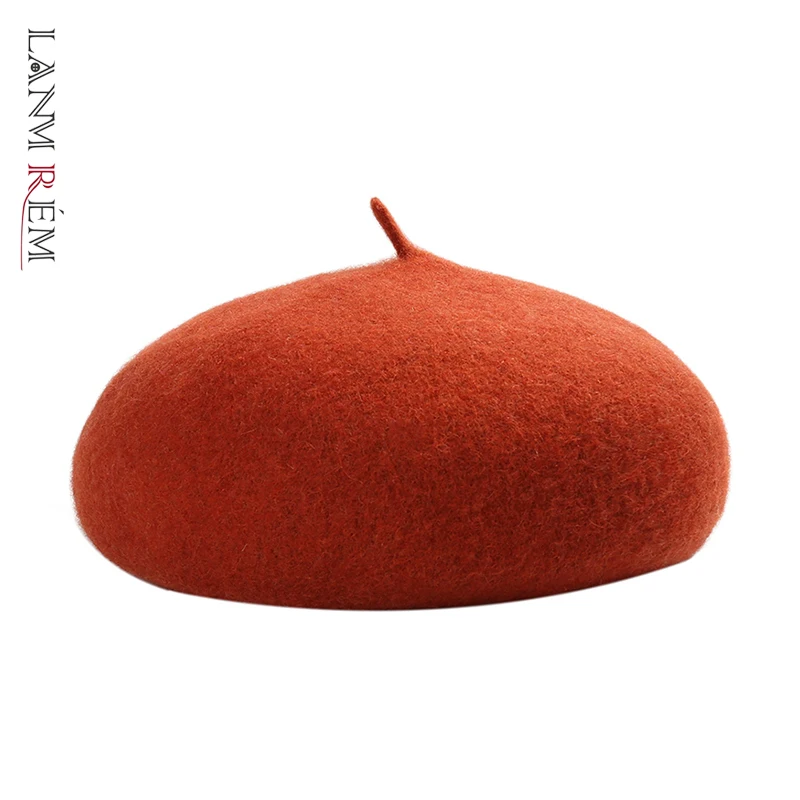LANMREM 2022 новинка осень зима Берет корейский женский модный британский стиль