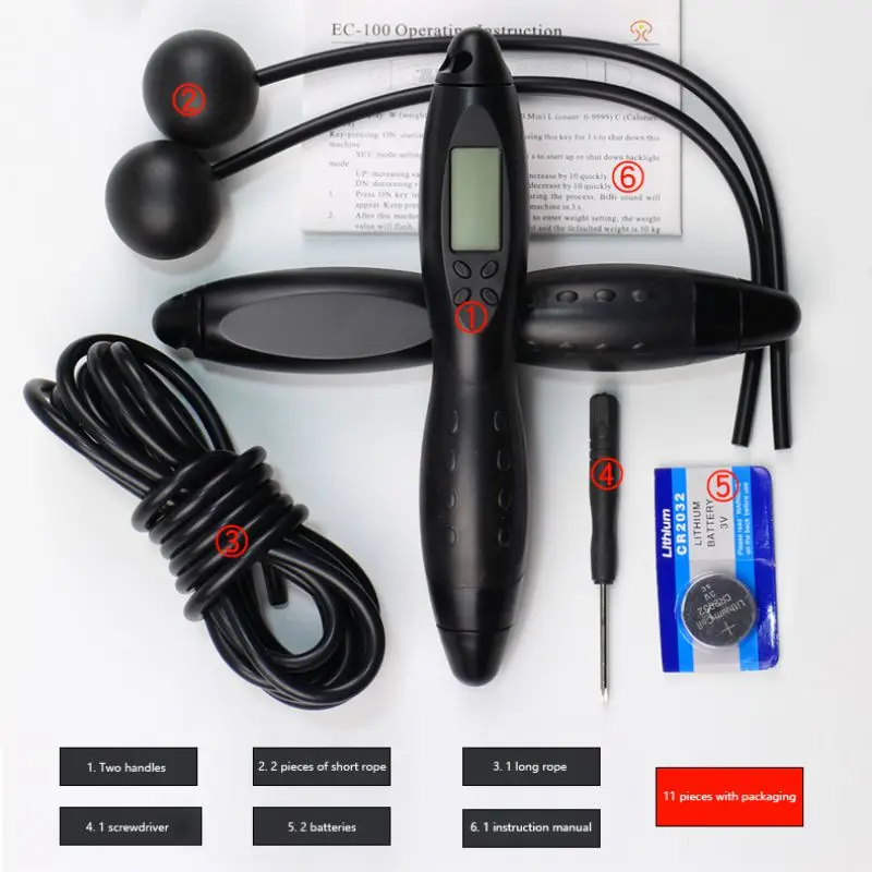 

Smart Electronic Digital Adult Jump Rope Calorie Consumption Indoor Training Fitness Exercise Skip Rope 2020 New
