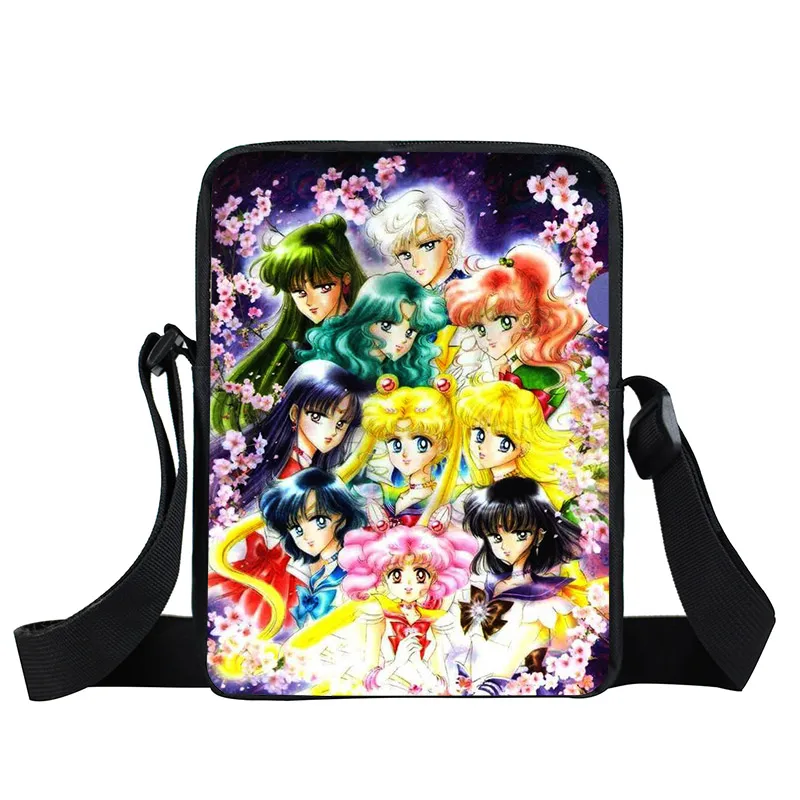 xkbmsn77 Аниме Сейлор Мун сумка-мессенджер SailorMoon Кристалл девушки мини-сумка на плечо женские сумки на каждый день Детские Школьные сумки Дети крест книжная сумка - Цвет: xkbmsn77