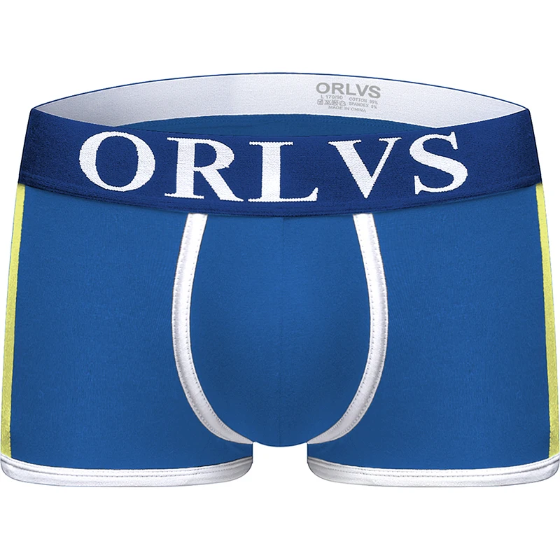 

ORLVS Fine Elastic Restoring Force Belt Male's Underwear Oversized Pouch Design Velvet Antiskind Convex Non Side Seam Men Shorts