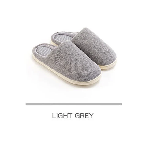 grey 40-41 Новинка года; Домашние хлопковые тапочки xiaomi youpin; нескользящая подошва; сезон зима-осень; теплые тапочки для пары; 4 цвета - Цвет: grey 40-41