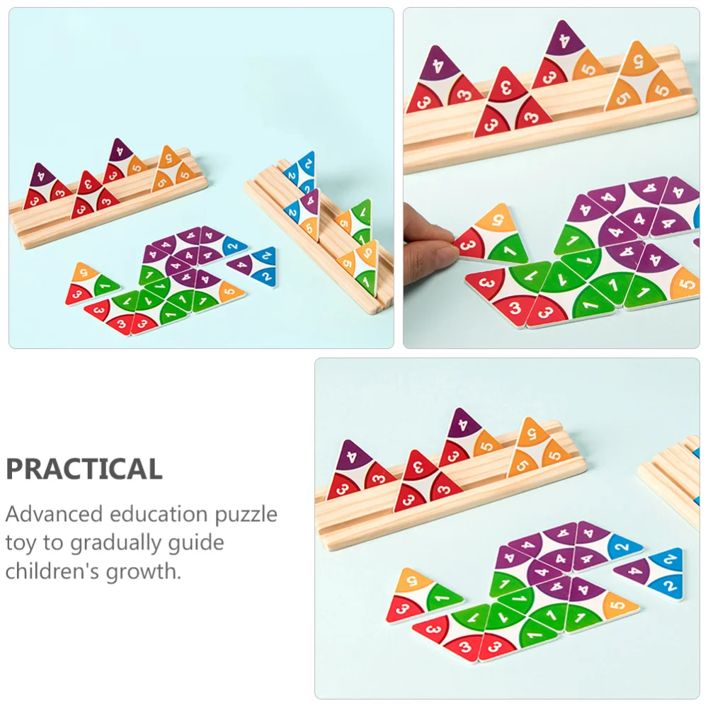 

1Pc Wooden Jigsaw Puzzle Mathematics Learning Early Educational