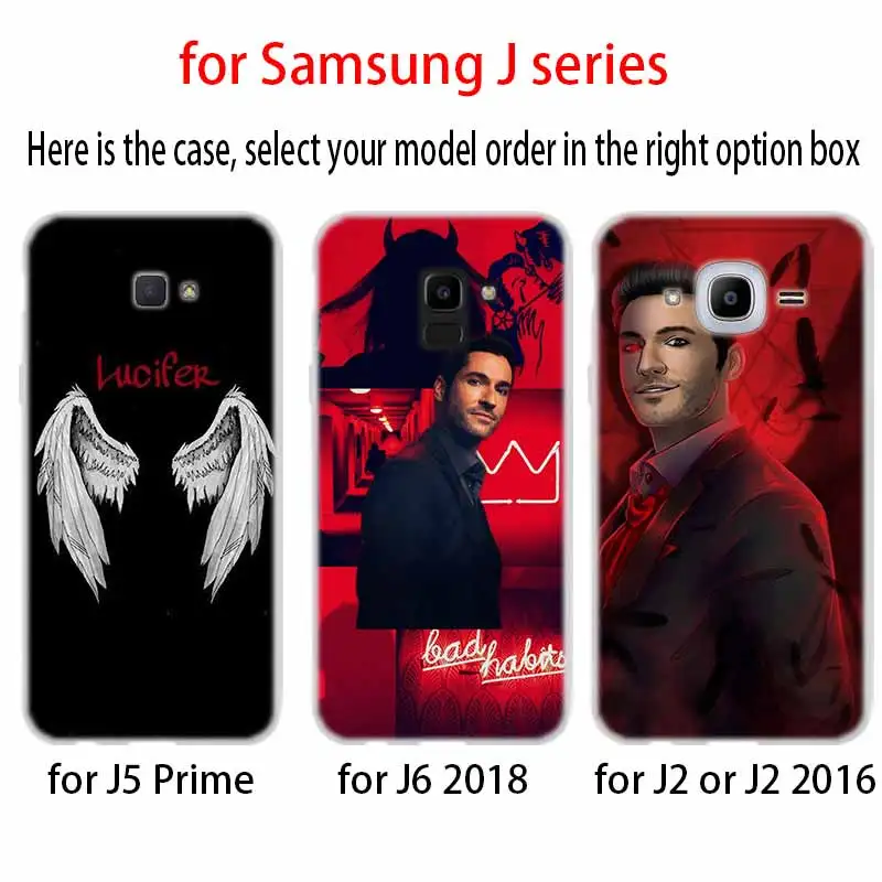 Мягкий чехол из ТПУ для Samsung Galaxy J6 J8 J5 J7 J4 Core Plus 2018 2016 2017 EU Prime Pro Ace TV Series Lucifer |