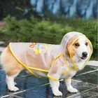 Дождевик для домашних животных, корги, весна-лето, водонепроницаемый дождевик для собак, ТПУ, для маленьких и средних собак