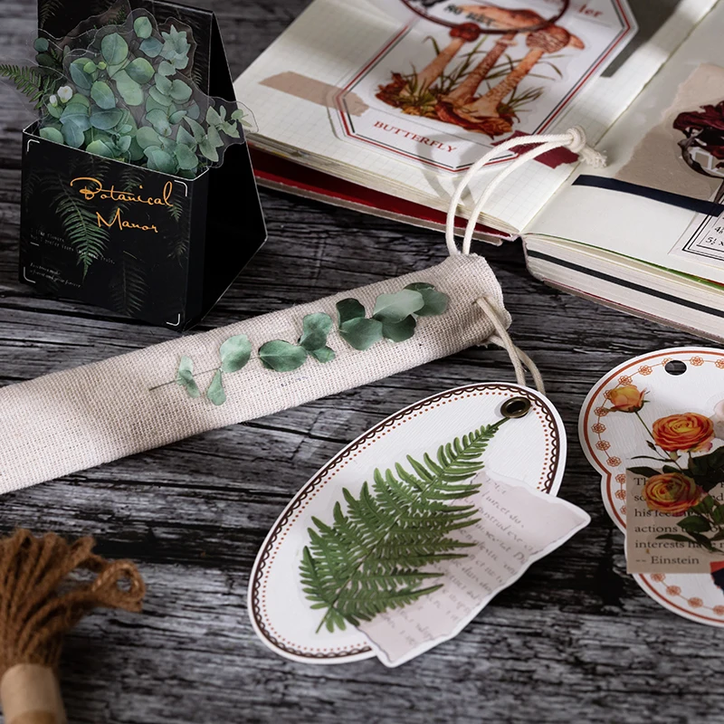 

40Pcs Nature flowers PET stickers Diary Album Decorative Scrapbooking Sticker Label Sticker School Gift Sticky Album handmade