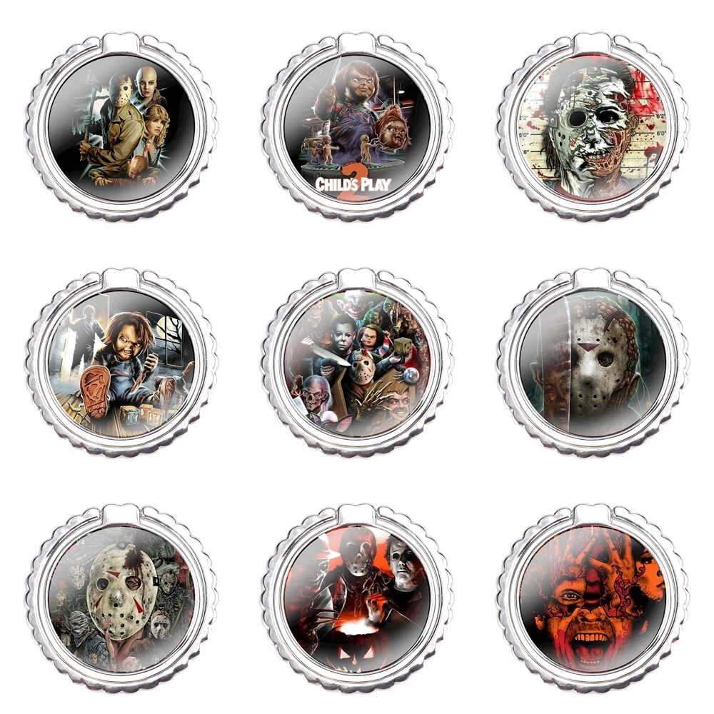 Ilm фильм ужас икона чурса Чаки Детские Кольца для мобильного телефона искусственная подставка металлический держатель с забавным мультяшным рисунком