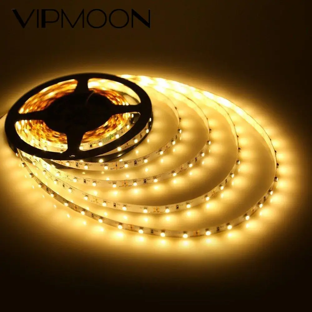 

5M 300LED SMD 2835 LED Strips Light DC12V 60LEDs/m Non-waterproof Warm White LED Strips lamp String Decor 5meters / Roll