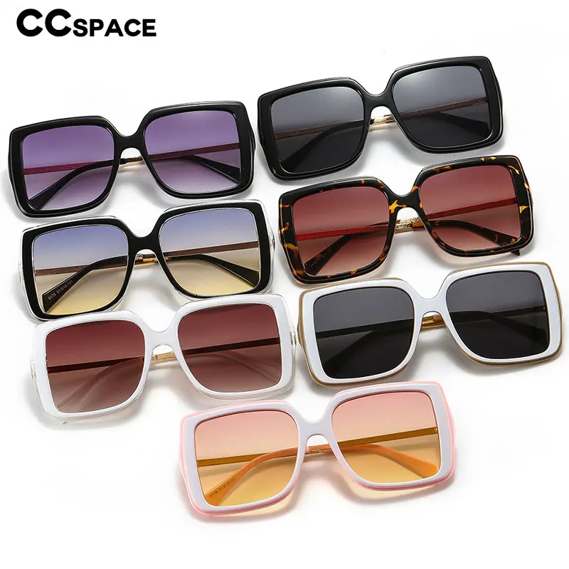 46590 негабаритные квадратные очки солнцезащитные для мужчин и женщин Модные