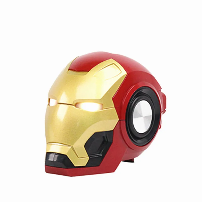 Беспроводной Bluetooth-динамик Iron Man басовая портативная уличная колонка поддержка