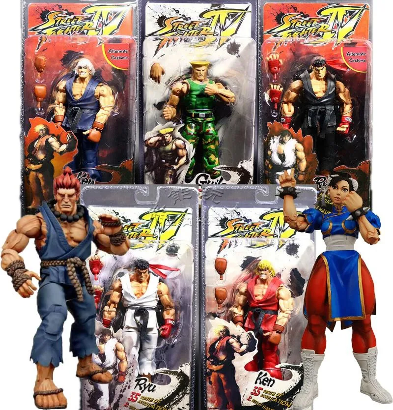 Экшн-фигурки Bandai Street Fighter Long Ken Gu Lie Chun Li Hag призрачные подвижные фигурки с