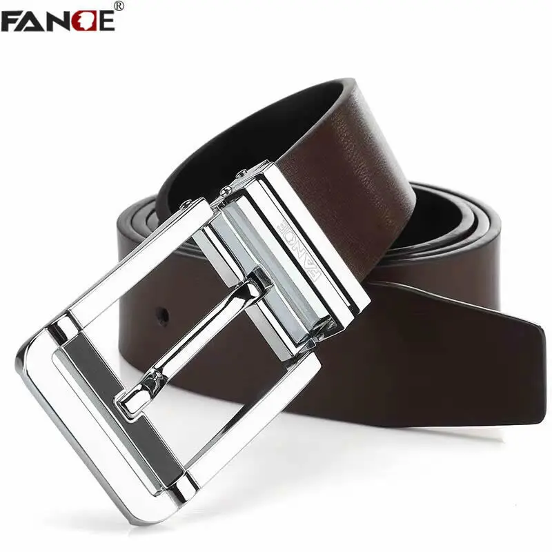 Ремень FANGE FG4602BA мужской кожаный модный дизайнерский пояс с классической пряжкой