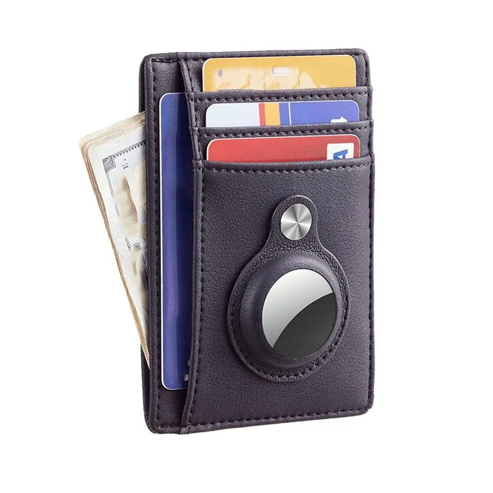

High-quality Leather Wallet Card Protective Sleeve Scratch-proof For Airtag Fall-proof And Holder Card Shockproof, R0S8