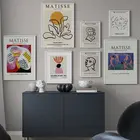 Рисунок Анри матиссе на холсте, абстрактный скандинавский постер с обнаженной линией, настенная живопись, галерея, декоративные картины для гостиной