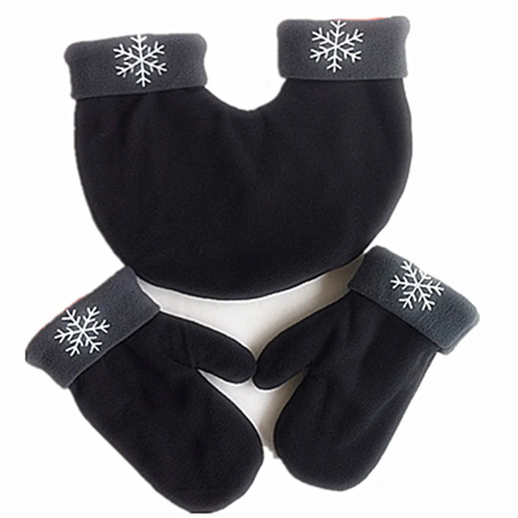 SAGACE креативные варежки рука в руку перчатки дл пар флис двойной утолщение три в одном комплект внутренняя теплая фланелевая пара GiftA30925