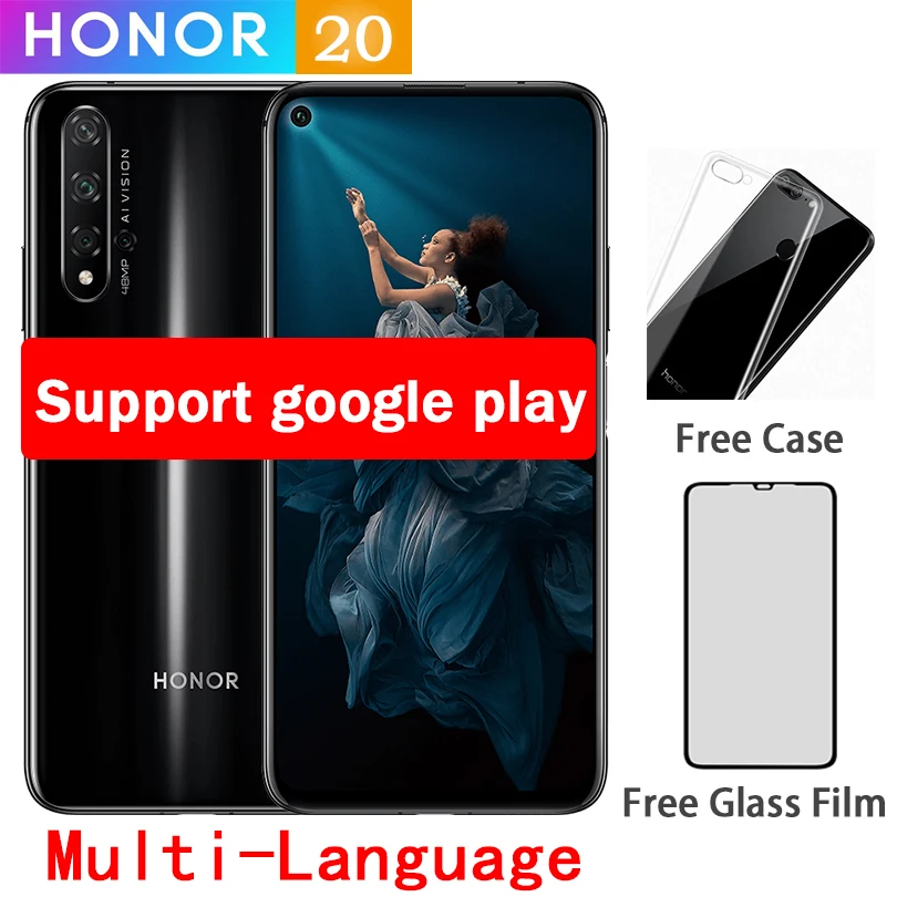 honor 20, honor 20, мобильный телефон Kirin 980, четыре ядра, 8 Гб ram, 128 ГБ ram, 6,2 дюймов, 3750 мАч, супер зарядка, Bluetooth