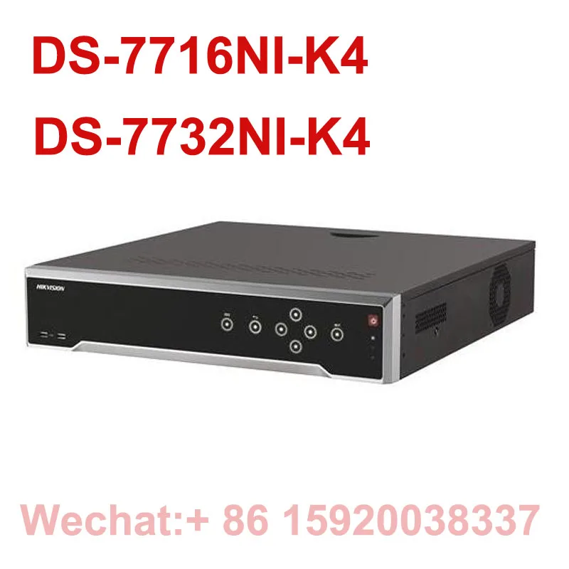 Hikvision DS-7716NI-K4 DS-7732NI-K4 DS-7732NI-K4 английская версия 32CH NVR с 4 SATA POE порта 4 к NVR H.265 до 8MP