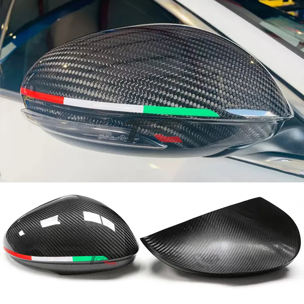 Колпачки для боковых зеркал заднего вида автомобиля из углеродного волокна Alfa