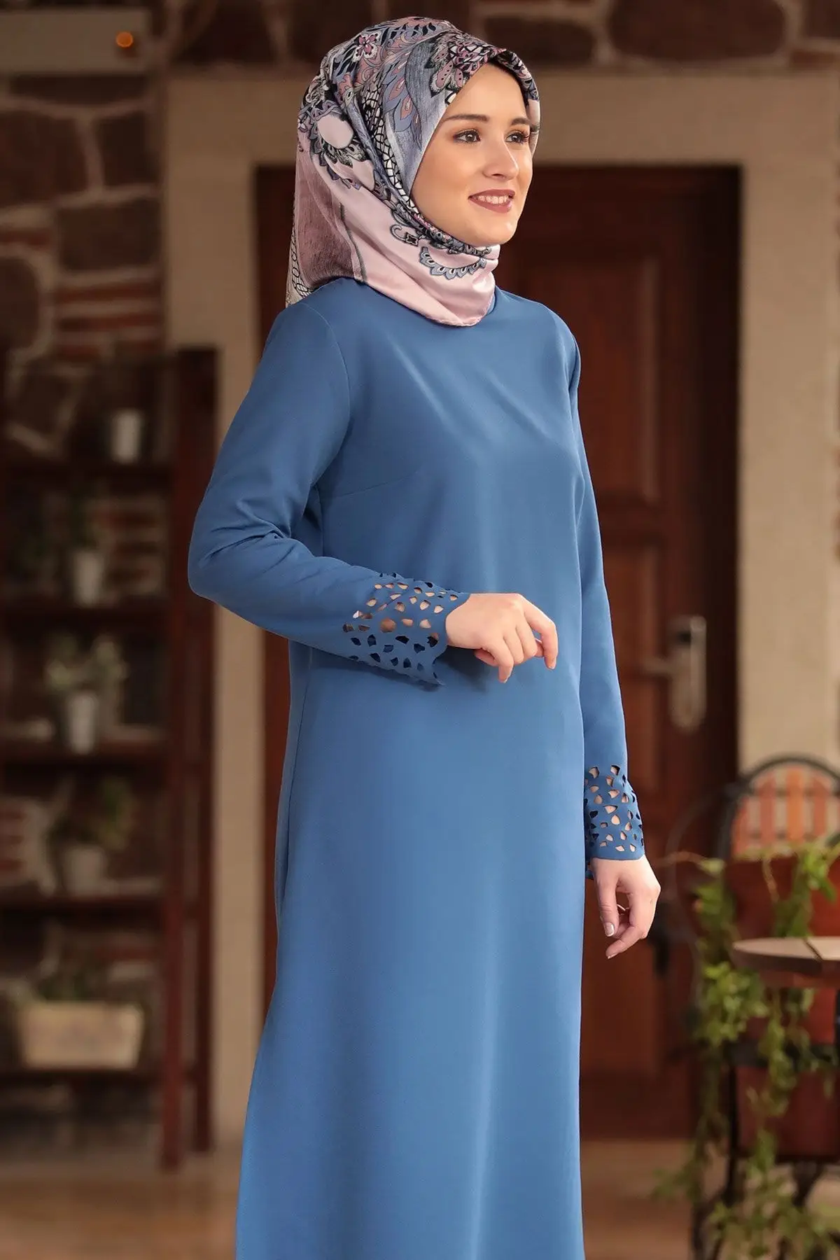 

Lazer Dual Hijab Suit Indigo-