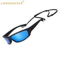 longkeeper sunglasses men women polarized glasses driving uv400 sun glasses for male outdoor sport mirror eyewear with rope