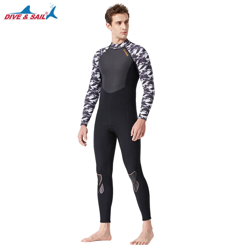 

2020 New Diving Suit Men's 3mm One Piece Diving Suit Women's Snorkeling Surfer Jellyfish Suit Thickened Warm Winter Swimsuit
