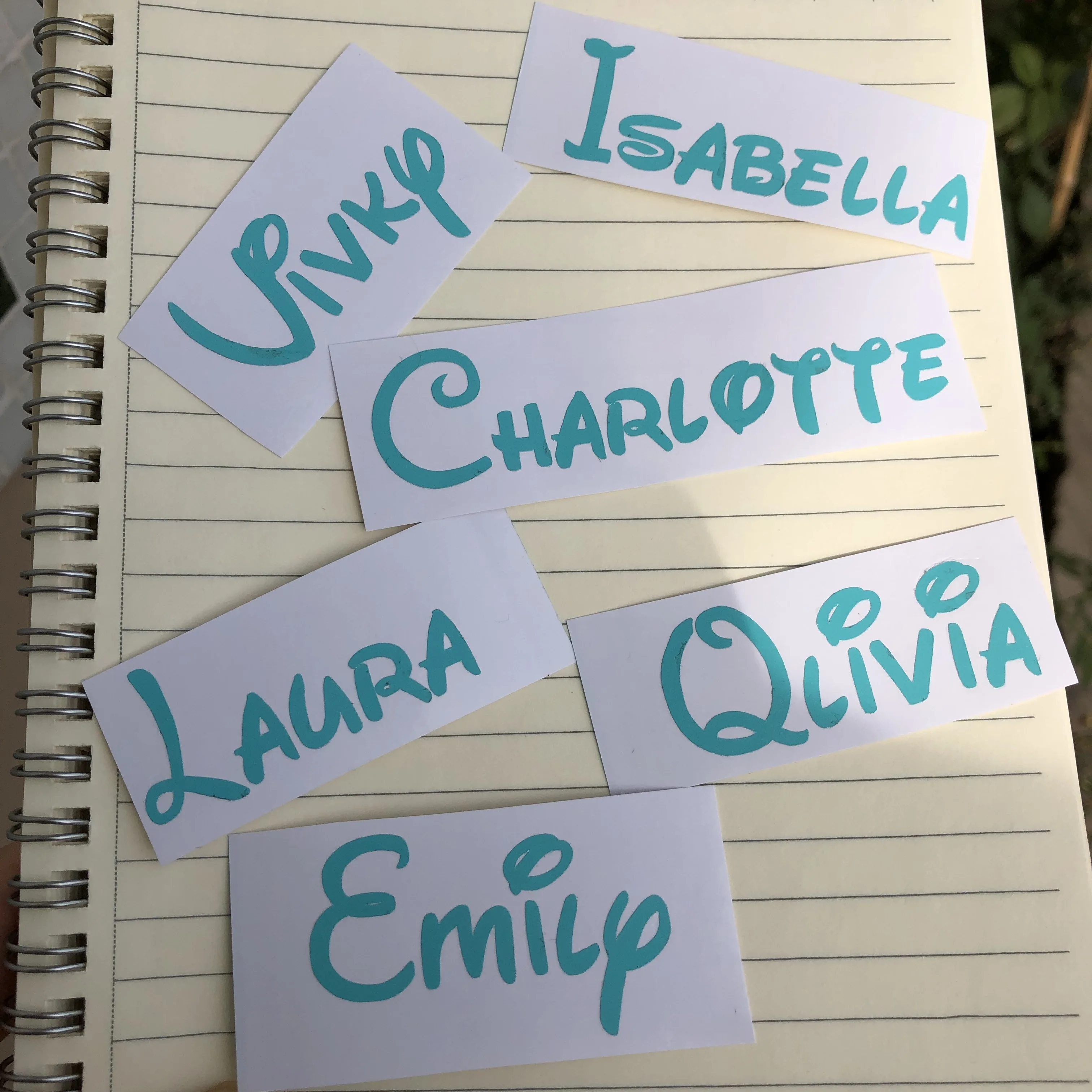 5x Персонализированная наклейка на заказ Виниловая с именем шкафчик для Винных